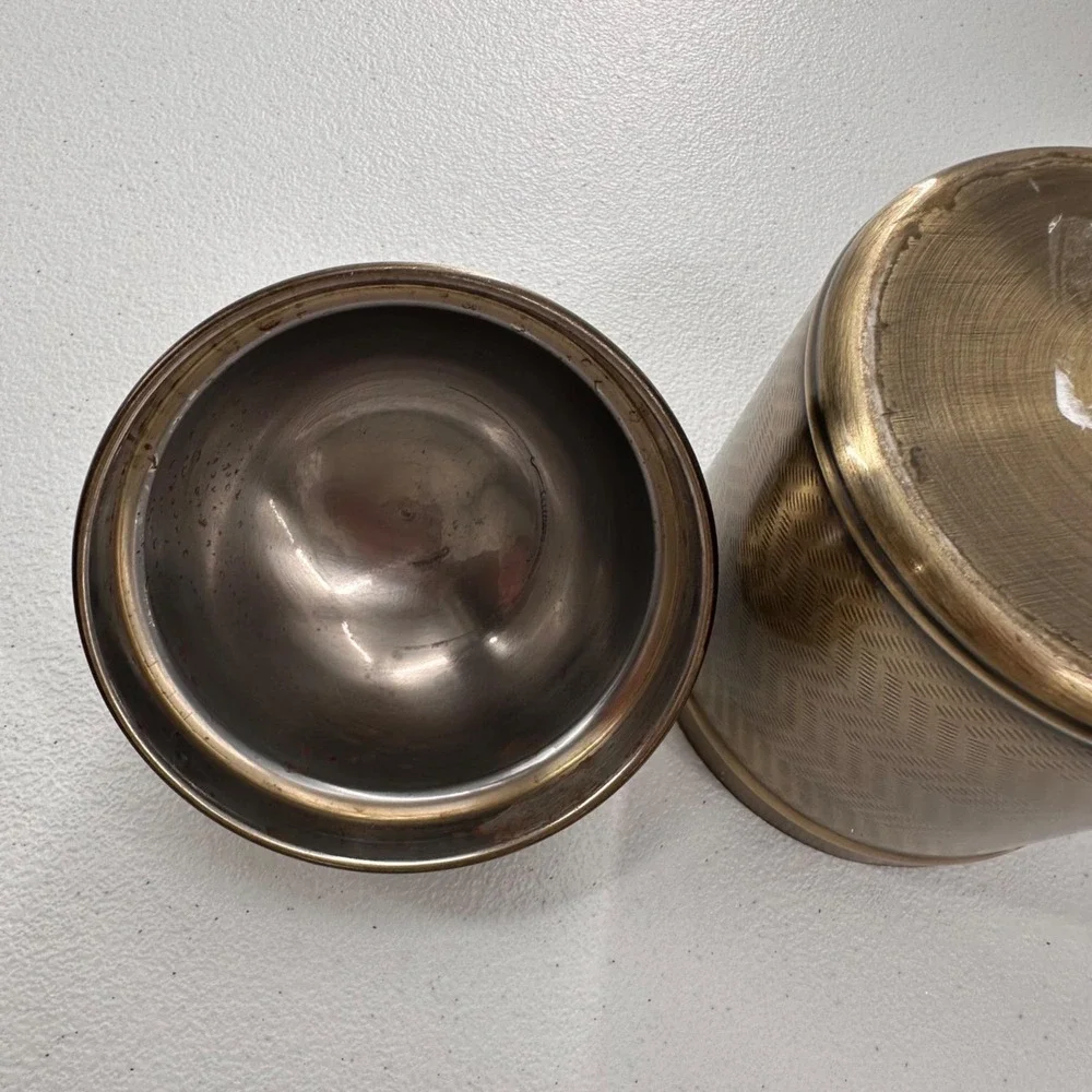 Brass‎ Sugar Canister With Lid 6.5